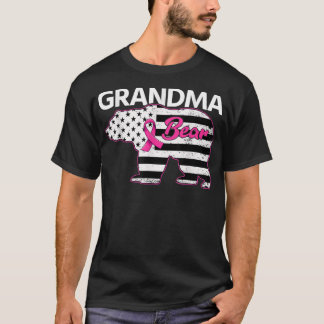 T-shirt Famille Correspondant Tee Grand-mère Ours Cancer d