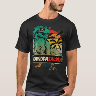 T-shirt Famille Correspondante Grandpasaurus TRe Fête des 