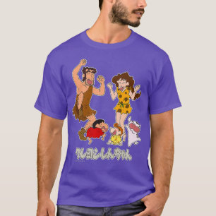 T-shirt Famille Crayon Shin-chan Nohara Période primitive