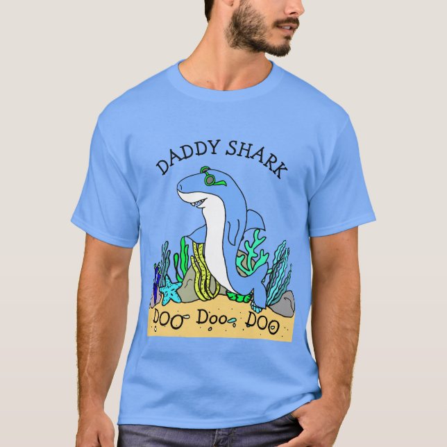 T-shirt Famille Daddy Shark Doo Doo (Devant)