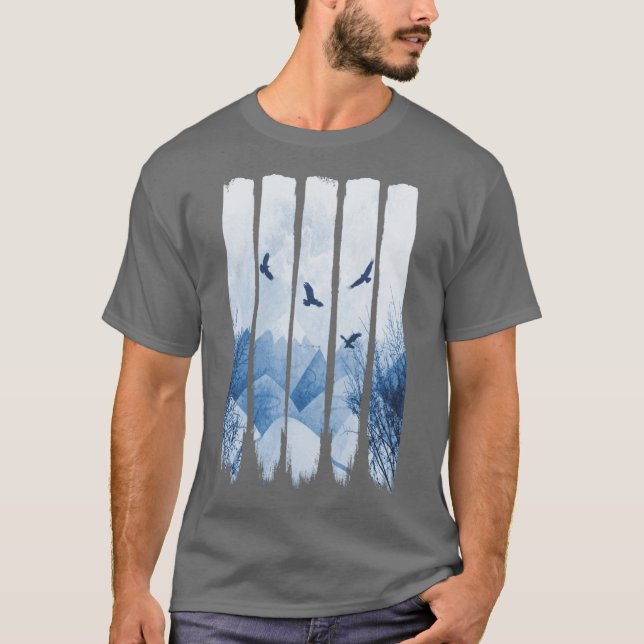 T-shirt Famille d'aigles (Devant)