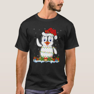 T-shirt Famille d'amoureux de pingouin correspondant Santa