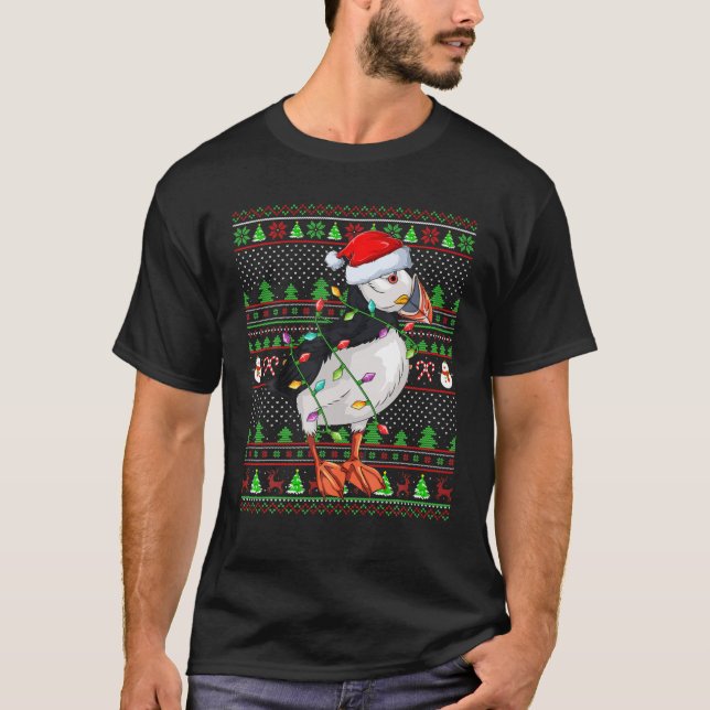 T-shirt Famille d'Amoureux des Oiseaux de Puffin Correspon (Devant)