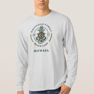 T-shirt Famille d'Ancres nautiques correspondant à voile p