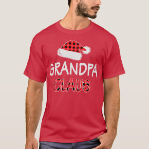 T-shirt Famille d'appariement de chapeau rouge Paps Claus