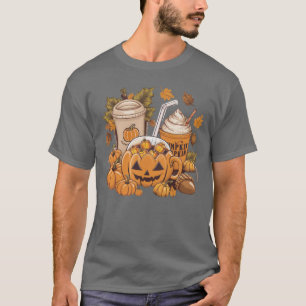 T-shirt Famille d'automne Halloween Thanksgiving Mignon Au