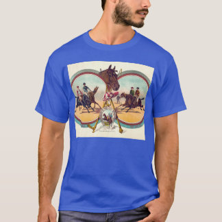 T-shirt Famille de barrière de départ de course de chevaux