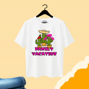 T-shirt Famille de cactus mignons