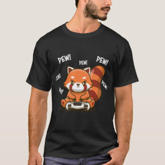T-shirt Famille de cadeaux de panda roux