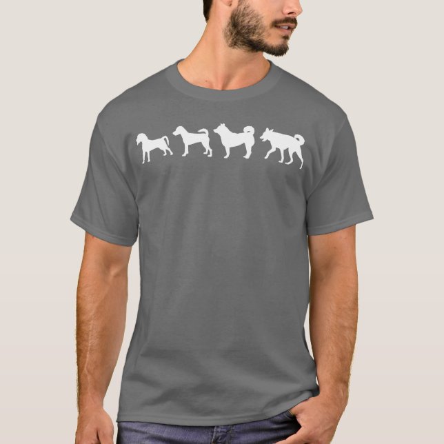 T-shirt Famille de cadeaux Dog Evolution (Devant)