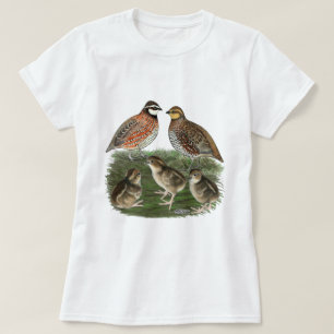 T-shirt Famille de cailles