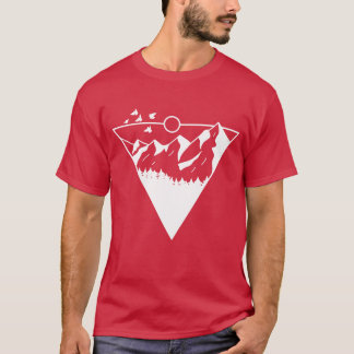 T-shirt Famille de couchers de soleil vintages et rétros