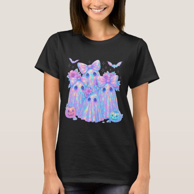 T-shirt Famille de fantômes pastel (Devant)