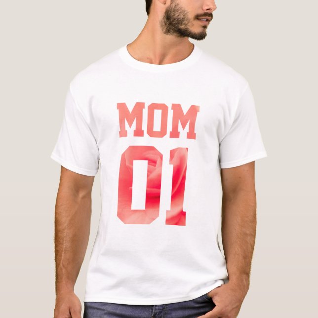 T-shirt Famille de fleurs - Maman 01 (Devant)