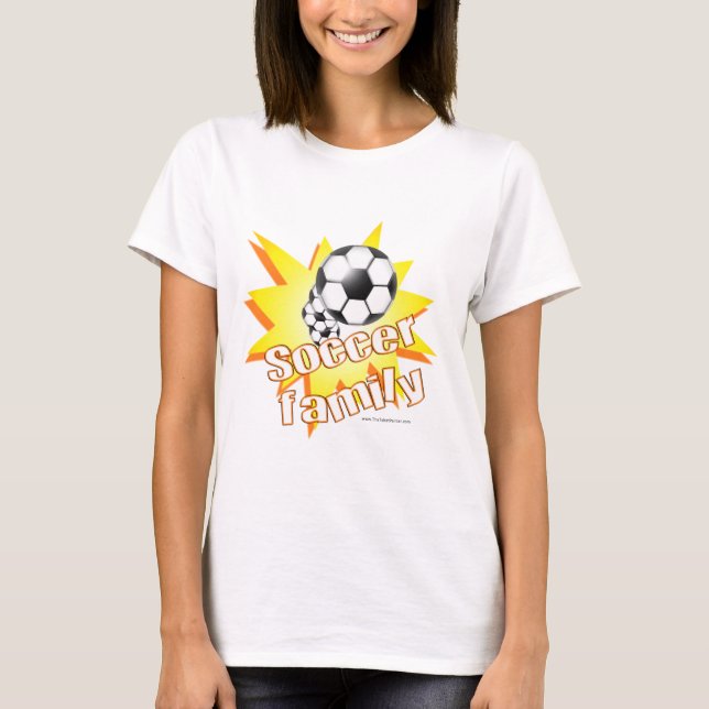 T-shirt Famille de football (Devant)