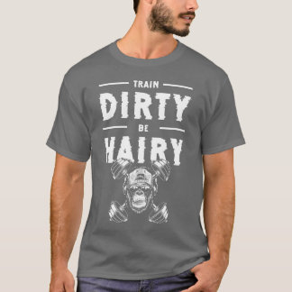 T-shirt famille de forme physique de singe animal