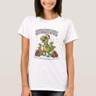 T-shirt Famille de Fukuiraptor Noël Mignonne – Dino de Fêt