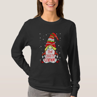 T-shirt Famille de gnome bavard Noël à assortir    