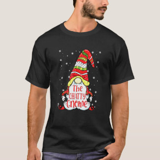 T-shirt Famille de gnome bavard Noël à assortir    