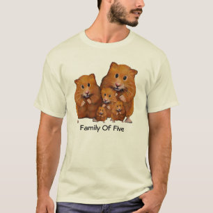 T-shirt Famille de hamster : Parents, enfants : Art de