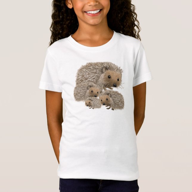 T-Shirt Famille de hérissons (Devant)