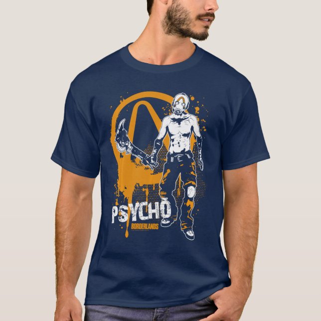 T-shirt Famille de jeu Borderlands Psycho Graffiti (Devant)
