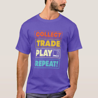 T-shirt Famille de jeu de cartes à collectionner drôle