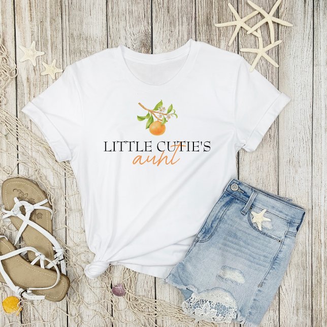 T-shirt Famille de jumelage de petites villes (Little Cutie's Aunt | Baby Shower Matching Family T-shirt)