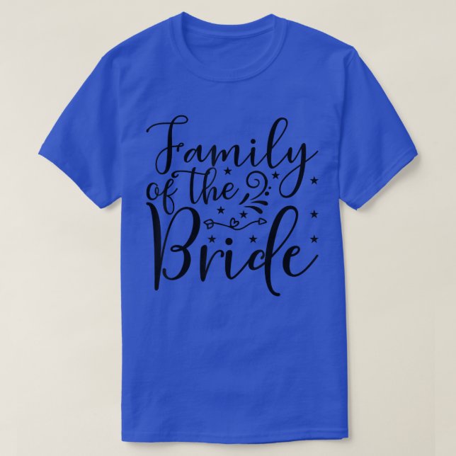 T-shirt Famille De La Mariage Mariée ou Bachelorette Match (Design devant)