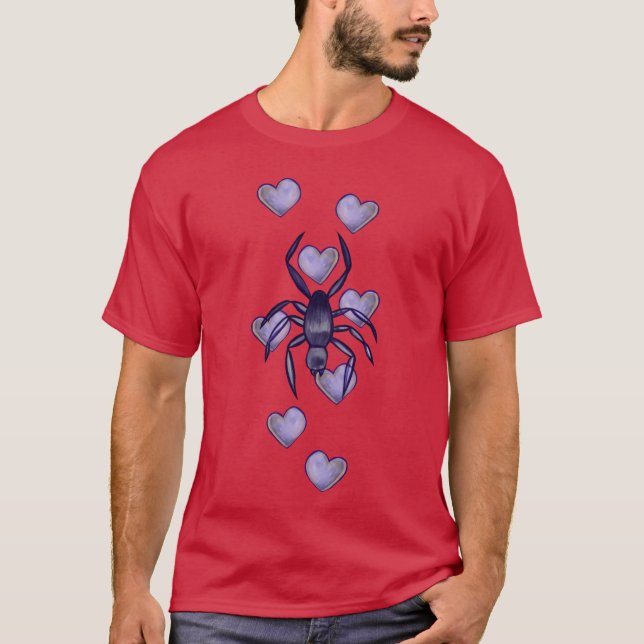 T-shirt Famille de l'amour d'araignée (Devant)