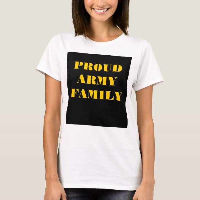T-shirt Famille de l'armée (Devant)