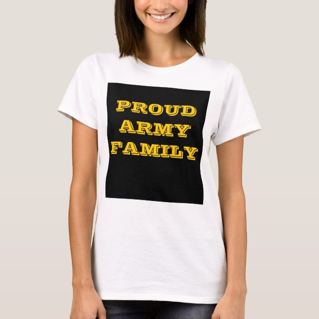 T-shirt Famille de l'armée (Devant)