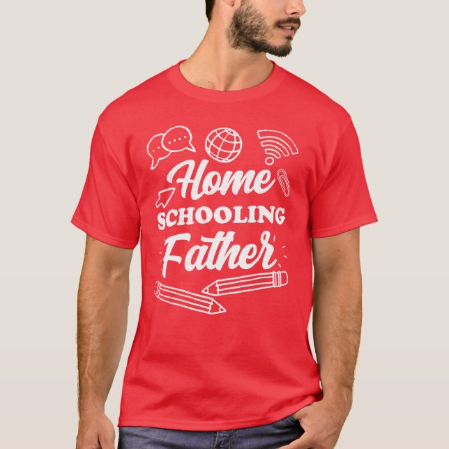 T-shirt Famille de l'école Père Papa (Devant)