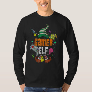 T-shirt Famille de lutin de joueur Vêtements de Noël assor