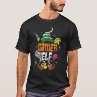 T-shirt Famille de lutin de joueur Vêtements de Noël assor