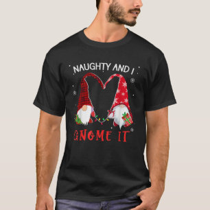 T-shirt Famille de lutins de Noël coeur méchant et moi Gno