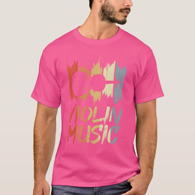 T-shirt Famille de musique violon vintage (Devant)