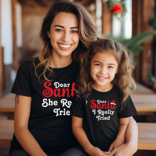 T-shirt Famille de Noël Personnalisé Funny Cher Père Noël