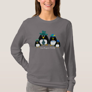 T-shirt Famille de Penguin amusant 4 Noël