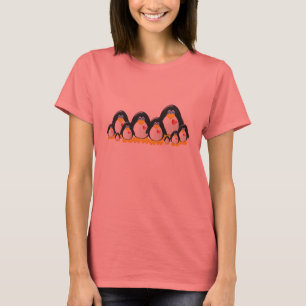 T-shirt Famille de pingouin