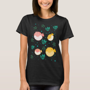 T-shirt Famille de poissons-globes