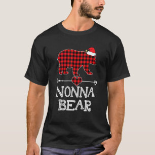 T-shirt Famille de pyjama de jumelage de Nonna Bear de Red