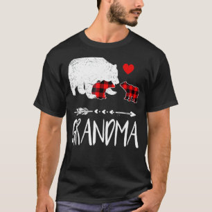 T-shirt Famille de pyjama de jumelage d'ours de grand-mère