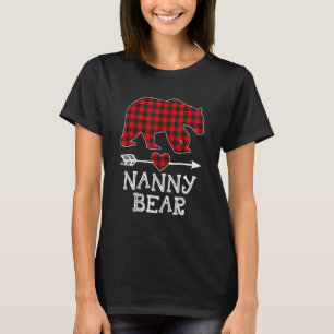 T-shirt Famille de pyjama de jumelage d'ours de nounou rou