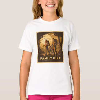 T-shirt Famille de randonnée