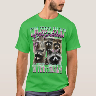 T-shirt famille de raton laveur drôle des années 9