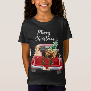 T-Shirt Famille de récupération Labrador Camion Pajama de 