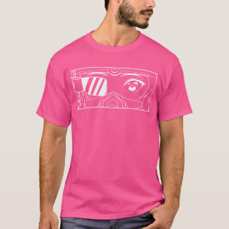 T-shirt Famille de Yeux de Fille Anime Cyber Aesthetic