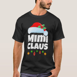 T-shirt Famille d'éclairage de Noël correspondant Père Noë