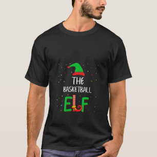 T-shirt Famille d'elfes de basket-ball correspondant Noël 